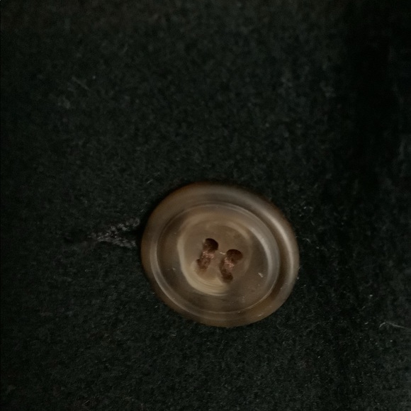 Eddie Bauer Black 100% Wool Peacoat - Picture 3 of 6